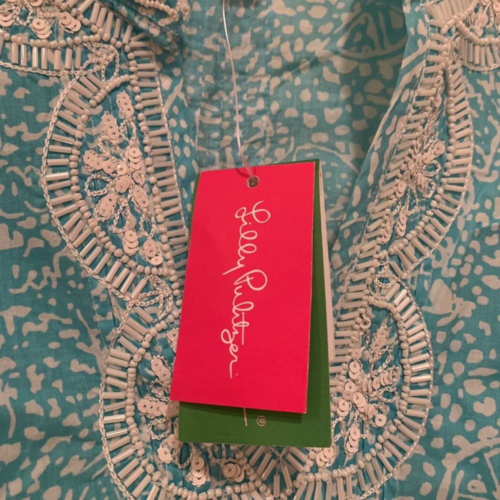 HP🎉 NWT Lilly Pulitzer Sarasota Tunic (“Shorely Blue”) - Picture 6 of 12